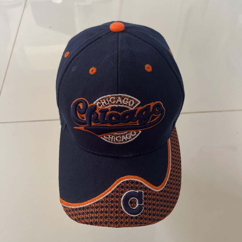 Chicago Sports Team Baseball Cap - Navy Blue & Orange